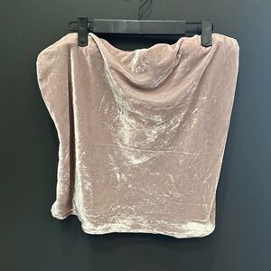 Anthropologie | Velvet Mauve Tube Top | NWT | XL